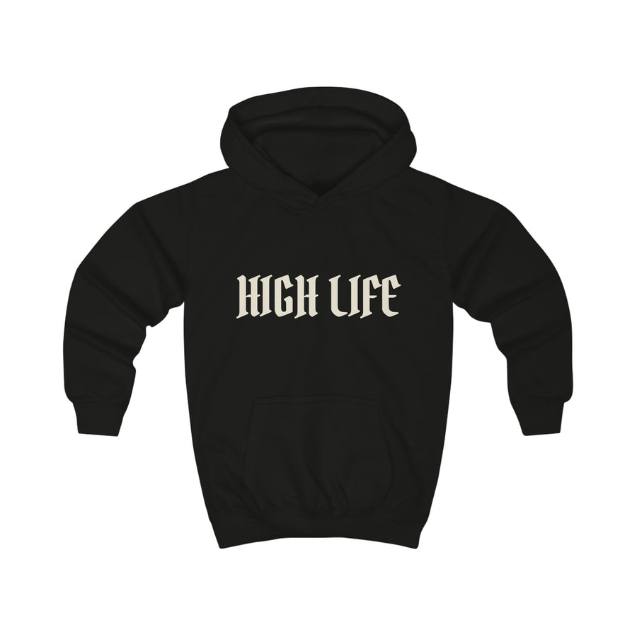 HIGH LIFE — Hoodie Kids Script · Logo