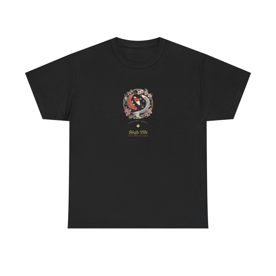 High Life · koi yinyang / High Life Worldwide — Tee Negra