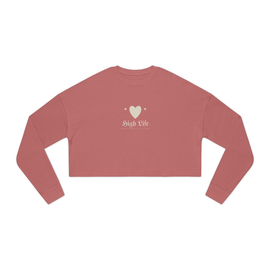 HIGH LIFE — Sudadera Crop Mujer Corazón