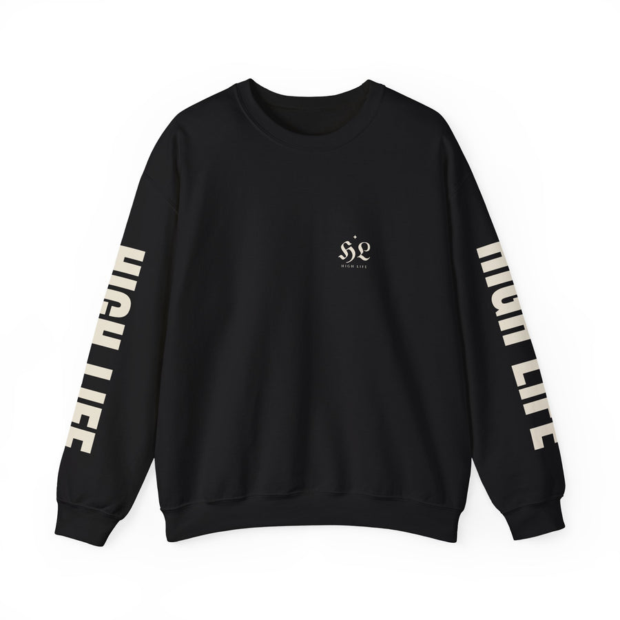 HIGH LIFE — Sudadera Gótica · Vertical