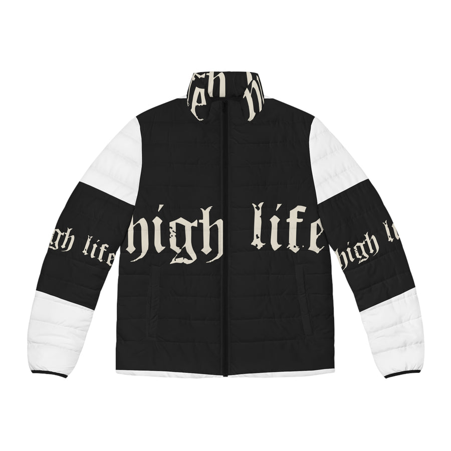 HIGH LIFE — Puffer Estrella (lado) · Logo