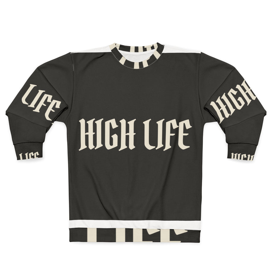 HIGH LIFE — Sudadera All-Over Scatter · Logo