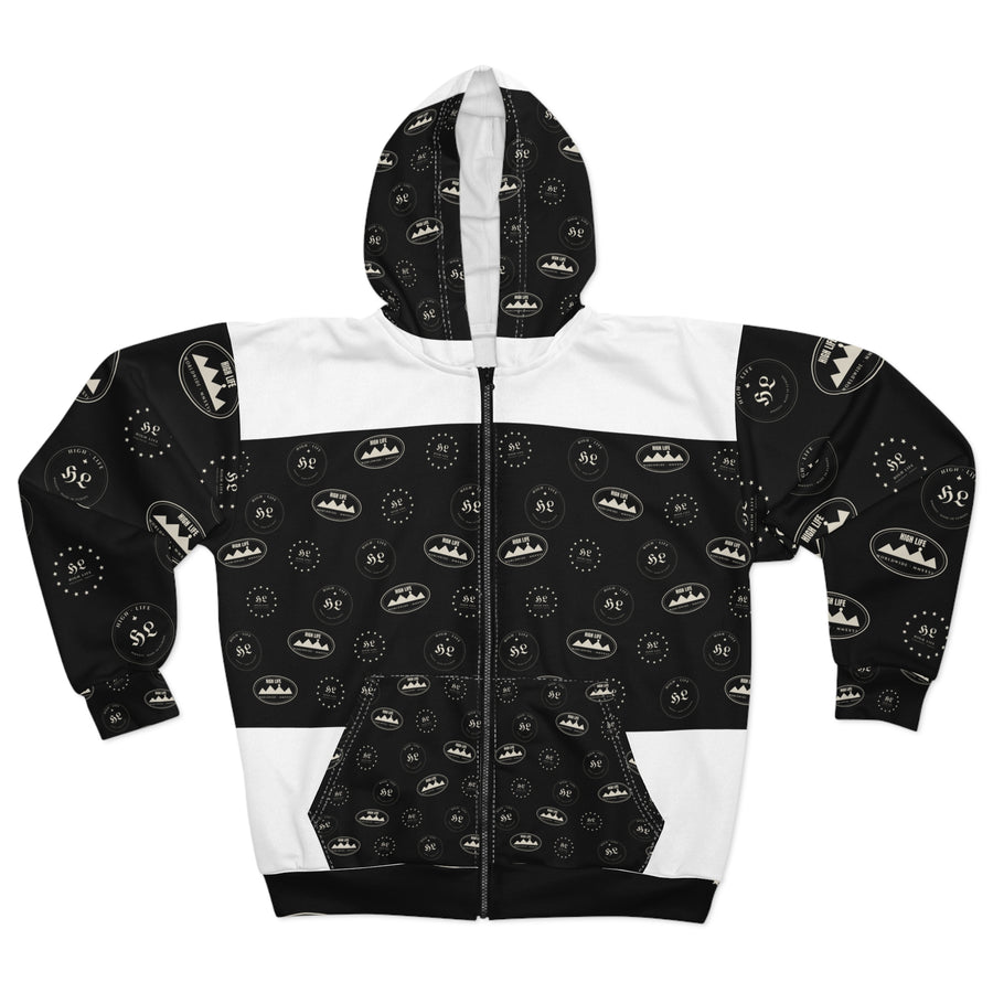 HIGH LIFE — Zip Hoodie All-Over Scatter