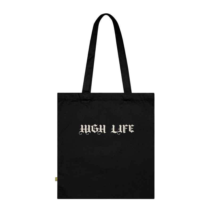 HIGH LIFE — Tote Blackletter · Logo