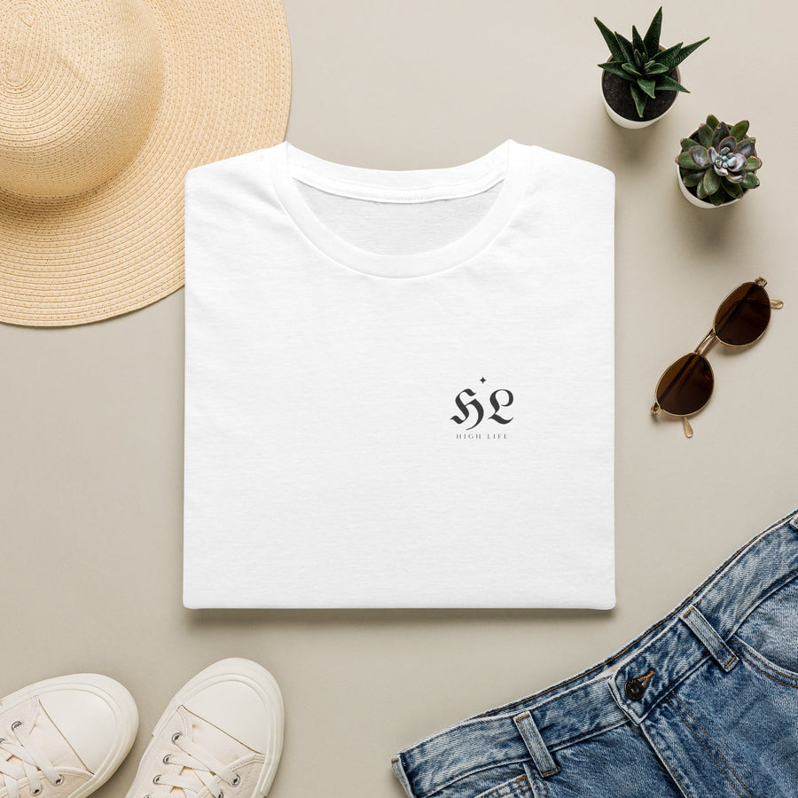 HIGH LIFE — Camiseta Gótica · Manga Escudo (Colores)