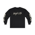 HIGH LIFE — Manga Larga Script · HIGH LIFE Vertical