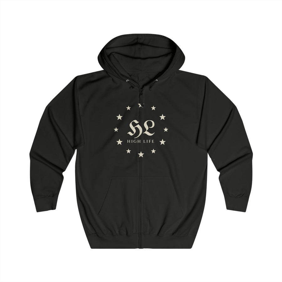 HIGH LIFE — Zip Hoodie Star-Ring