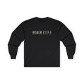 HIGH LIFE — Manga Larga Blackletter · Logo