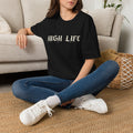 HIGH LIFE — Camiseta Distressed · Logo