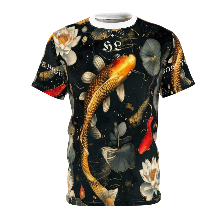 High Life · Sello HL × koi yinyang — Camiseta AOP