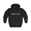 HIGH LIFE — Zip Hoodie Script · Logo