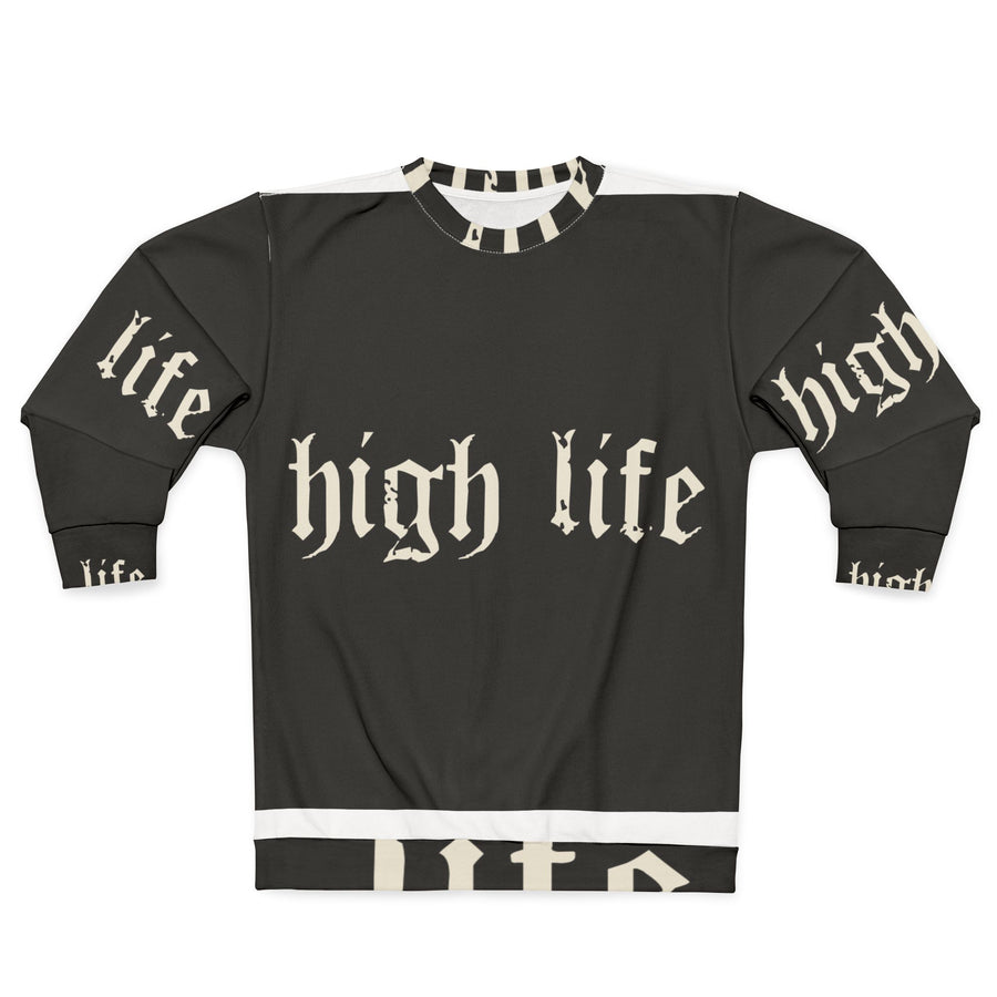 HIGH LIFE — Camo Sudadera · Logo
