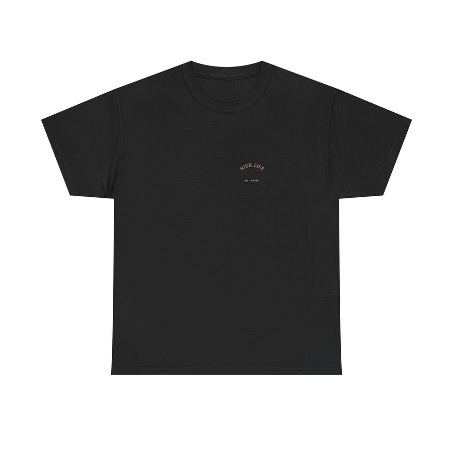 High Life · varsity × laurel estrella hl — Tee Negra