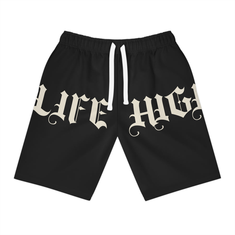 HIGH LIFE — Camo Shorts · Logo
