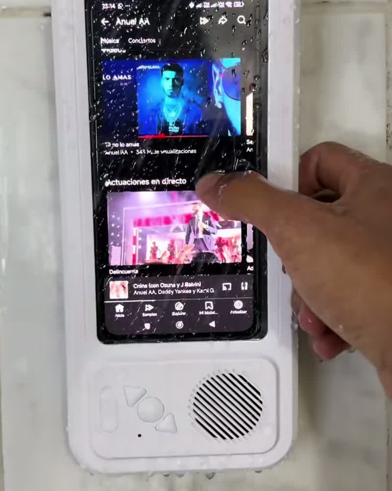 AquaSound pantalla táctil